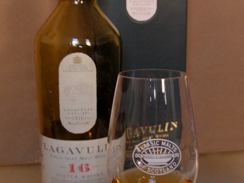 Fine single malt whisky in crystal decanter